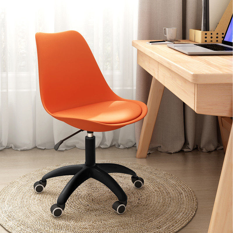 Modern Nylon Conference Chair with Low and Swivel Back Home Office Chair Orange 1 Piece Clearhalo 'Furniture' 'furniture_office_chair' 'Office Chairs' 'Office Furniture' 'office_chair' 4992731