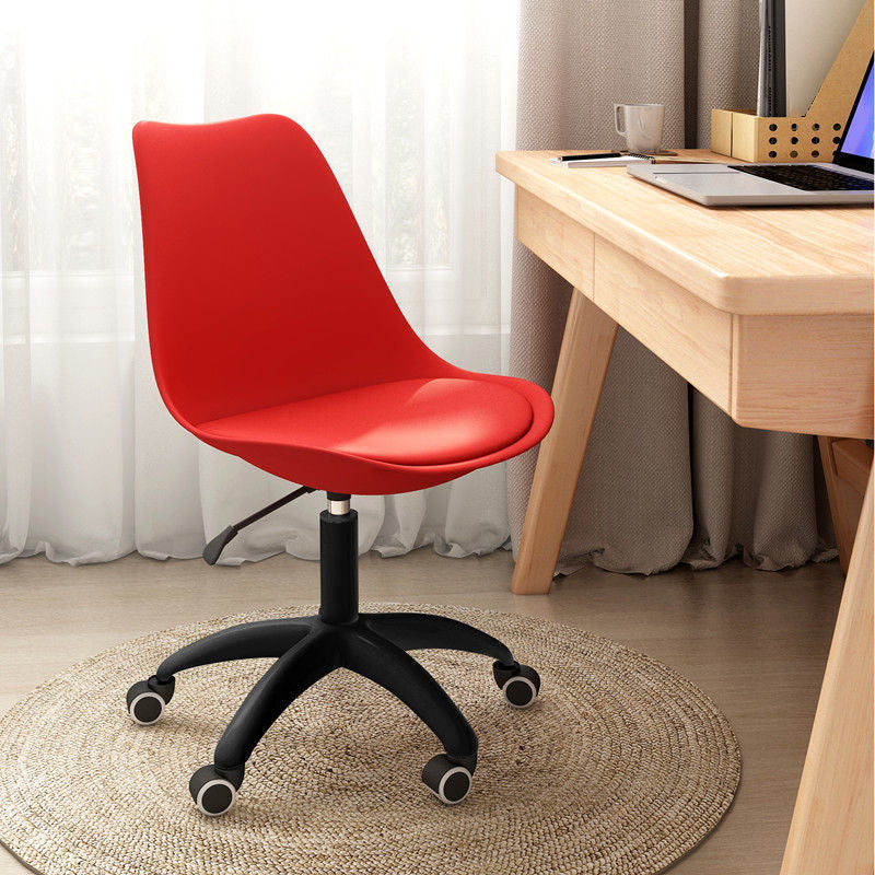 Modern Nylon Conference Chair with Low and Swivel Back Home Office Chair Red 1 Piece Clearhalo 'Furniture' 'furniture_office_chair' 'Office Chairs' 'Office Furniture' 'office_chair' 4992738