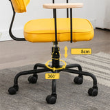 Black Frame Modern Desk Chair with Mid Back Swivel Office Chair with Wheels Clearhalo 'furn' 'furn_office_chair' 'Furniture' 'furniture_office_chair' 'Office Chairs' 'Office Furniture' 'office_chair' 4992765