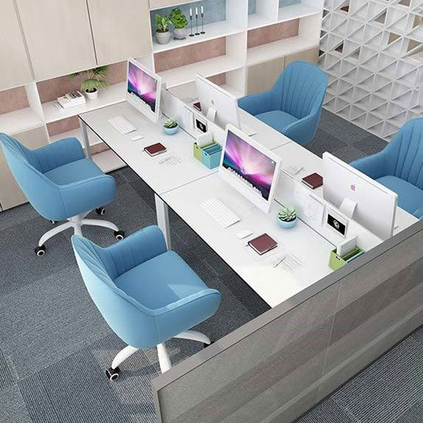 Contemporary Slide Mid Back Desk Chair Ergonomic Fixed Arms Office Chair Clearhalo 'furn' 'furn_office_chair' 'Furniture' 'furniture_office_chair' 'Office Chairs' 'Office Furniture' 'office_chair' 4992803