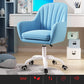 Contemporary Slide Mid Back Desk Chair Ergonomic Fixed Arms Office Chair Blue Nylon Clearhalo 'furn' 'furn_office_chair' 'Furniture' 'furniture_office_chair' 'Office Chairs' 'Office Furniture' 'office_chair' 4992824
