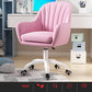 Contemporary Slide Mid Back Desk Chair Ergonomic Fixed Arms Office Chair Pink Nylon Clearhalo 'furn' 'furn_office_chair' 'Furniture' 'furniture_office_chair' 'Office Chairs' 'Office Furniture' 'office_chair' 4992828