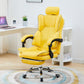 High Back Desk Chair Contemporary Ergonomic Fixed Arms Office Chair with Headrest Yellow With Footrest Latex Clearhalo 'furn' 'furn_office_chair' 'Furniture' 'furniture_office_chair' 'Office Chairs' 'Office Furniture' 'office_chair' 4992835