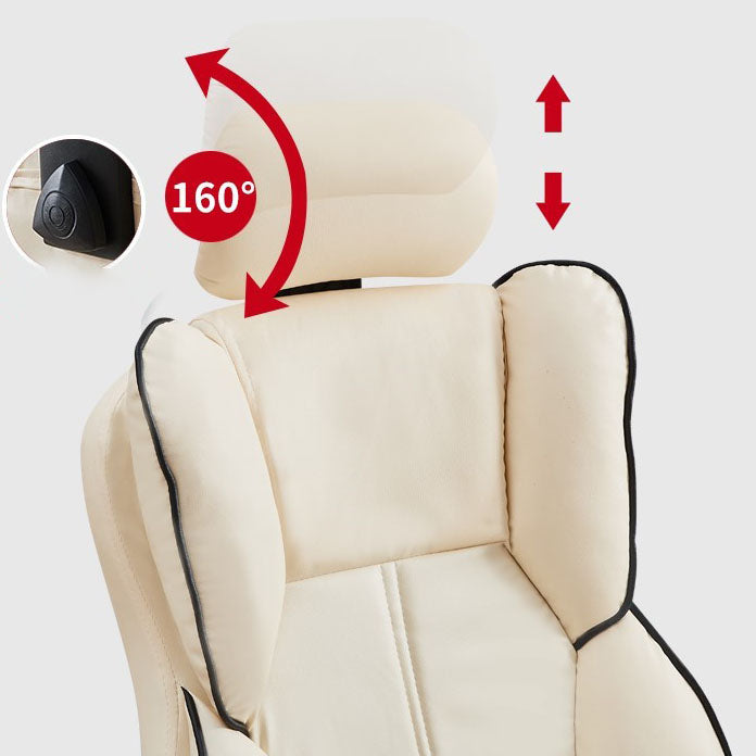 High Back Desk Chair Contemporary Ergonomic Fixed Arms Office Chair with Headrest Clearhalo 'furn' 'furn_office_chair' 'Furniture' 'furniture_office_chair' 'Office Chairs' 'Office Furniture' 'office_chair' 4992849