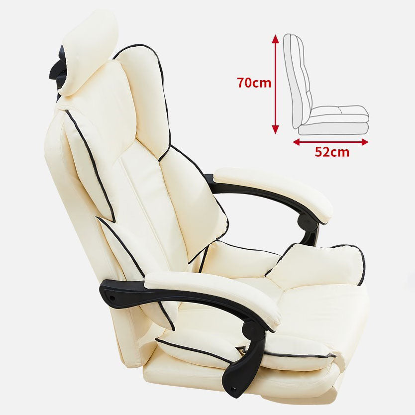 High Back Desk Chair Contemporary Ergonomic Fixed Arms Office Chair with Headrest Clearhalo 'furn' 'furn_office_chair' 'Furniture' 'furniture_office_chair' 'Office Chairs' 'Office Furniture' 'office_chair' 4992851