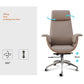 Modern Style Executive Chair Leather Office Chair with Fixed Arms Clearhalo 'furn' 'furn_office_chair' 'Furniture' 'furniture_office_chair' 'Office Chairs' 'Office Furniture' 'office_chair' 4992937