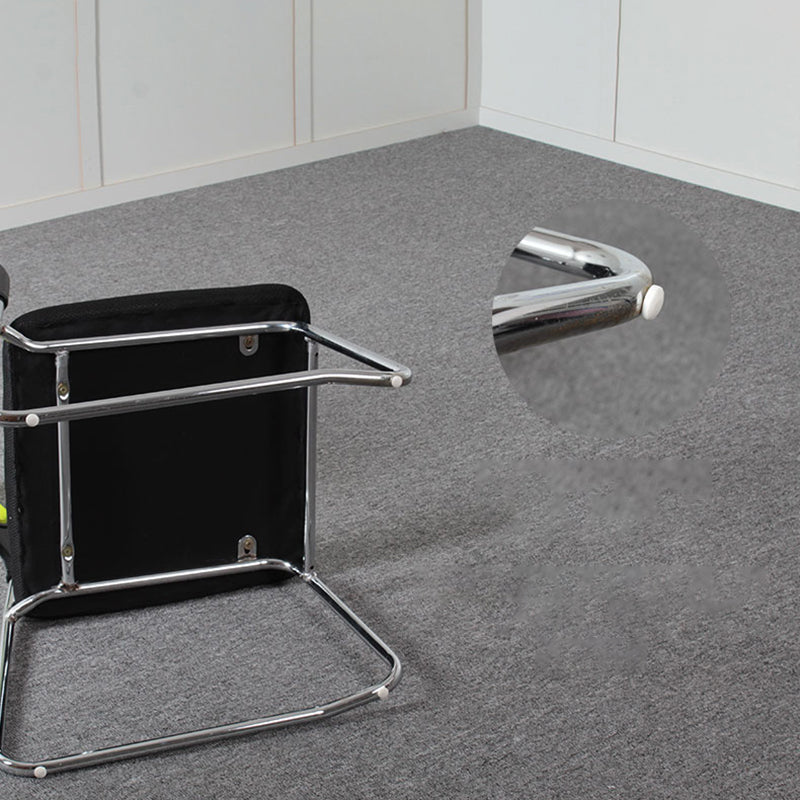 Modern Green Metal Desk Chair with Mid Back Home Office Chair Clearhalo 'furn' 'furn_office_chair' 'Furniture' 'furniture_office_chair' 'Office Chairs' 'Office Furniture' 'office_chair' 4993085