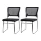 Modern Green Metal Desk Chair with Mid Back Home Office Chair Black 2 Piece Set Clearhalo 'furn' 'furn_office_chair' 'Furniture' 'furniture_office_chair' 'Office Chairs' 'Office Furniture' 'office_chair' 4993086