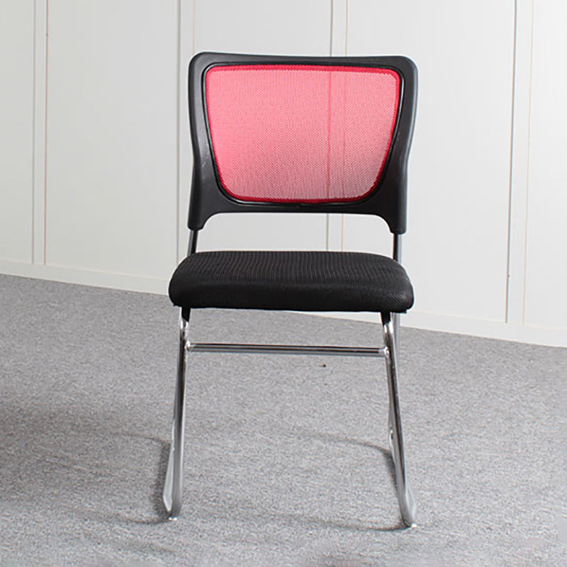 Modern Green Metal Desk Chair with Mid Back Home Office Chair Clearhalo 'furn' 'furn_office_chair' 'Furniture' 'furniture_office_chair' 'Office Chairs' 'Office Furniture' 'office_chair' 4993092