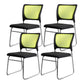 Modern Green Metal Desk Chair with Mid Back Home Office Chair Green 4 Piece Set Clearhalo 'furn' 'furn_office_chair' 'Furniture' 'furniture_office_chair' 'Office Chairs' 'Office Furniture' 'office_chair' 4993093