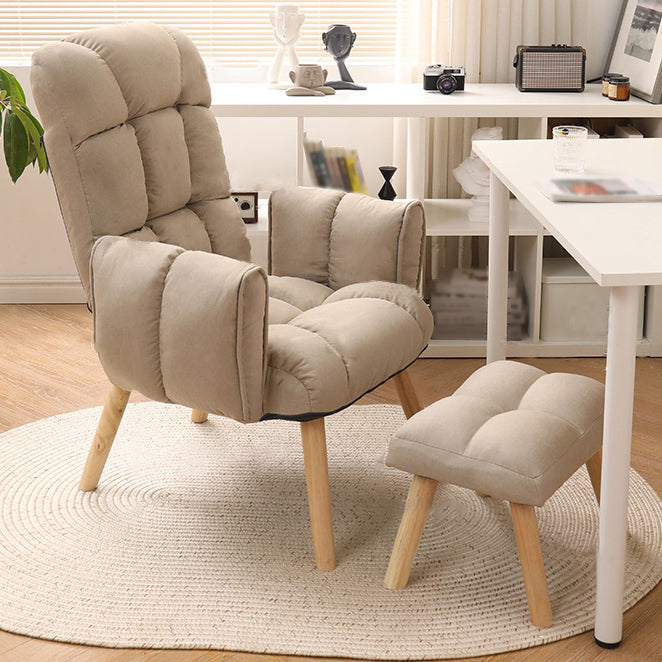 Modern Computer Chair Home Office Chair with Adjustable Back Height Camel With Footrest Clearhalo 'furn' 'furn_office_chair' 'Furniture' 'furniture_office_chair' 'Office Chairs' 'Office Furniture' 'office_chair' 4993123