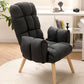 Modern Computer Chair Home Office Chair with Adjustable Back Height Dark Gray Without Footrest Clearhalo 'furn' 'furn_office_chair' 'Furniture' 'furniture_office_chair' 'Office Chairs' 'Office Furniture' 'office_chair' 4993126