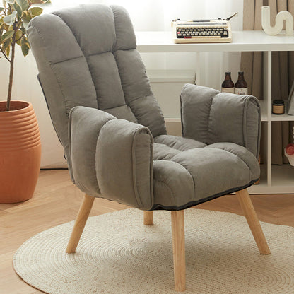 Modern Computer Chair Home Office Chair with Adjustable Back Height Light Gray Without Footrest Clearhalo 'furn' 'furn_office_chair' 'Furniture' 'furniture_office_chair' 'Office Chairs' 'Office Furniture' 'office_chair' 4993128