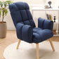 Modern Computer Chair Home Office Chair with Adjustable Back Height Blue Without Footrest Clearhalo 'furn' 'furn_office_chair' 'Furniture' 'furniture_office_chair' 'Office Chairs' 'Office Furniture' 'office_chair' 4993131