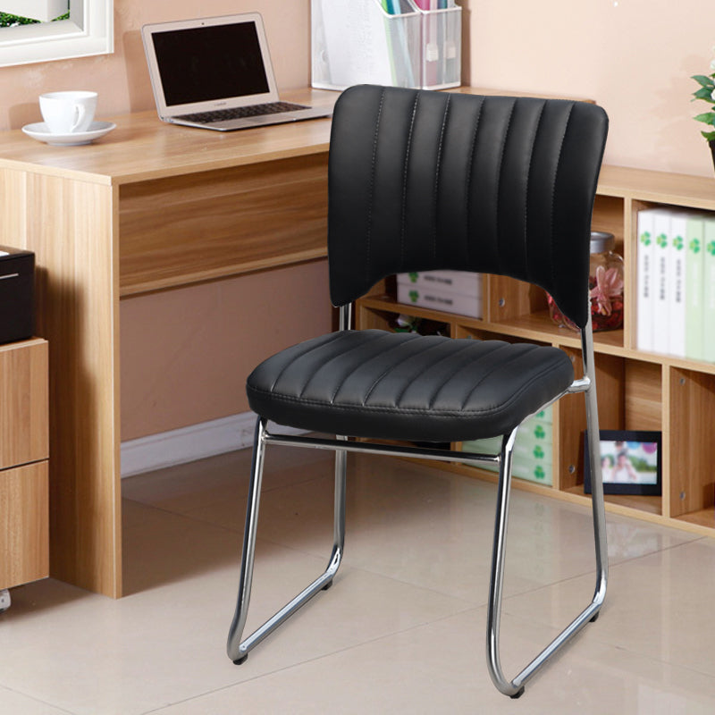 Modern Style Task Chair Mid-Back Ergonomic Armless Office Chair Clearhalo 'furn' 'furn_office_chair' 'Furniture' 'furniture_office_chair' 'Office Chairs' 'Office Furniture' 'office_chair' 4993139