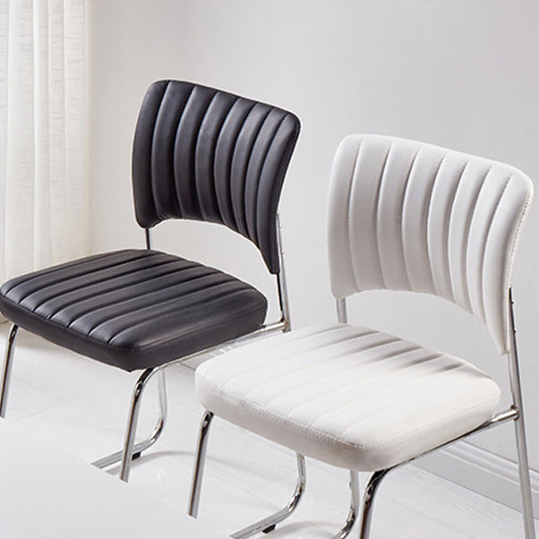 Modern Style Task Chair Mid-Back Ergonomic Armless Office Chair Clearhalo 'furn' 'furn_office_chair' 'Furniture' 'furniture_office_chair' 'Office Chairs' 'Office Furniture' 'office_chair' 4993140