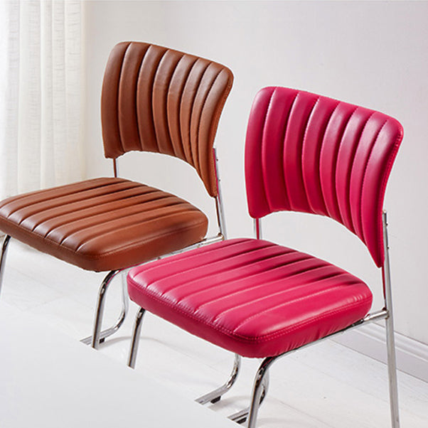 Modern Style Task Chair Mid-Back Ergonomic Armless Office Chair Clearhalo 'furn' 'furn_office_chair' 'Furniture' 'furniture_office_chair' 'Office Chairs' 'Office Furniture' 'office_chair' 4993142