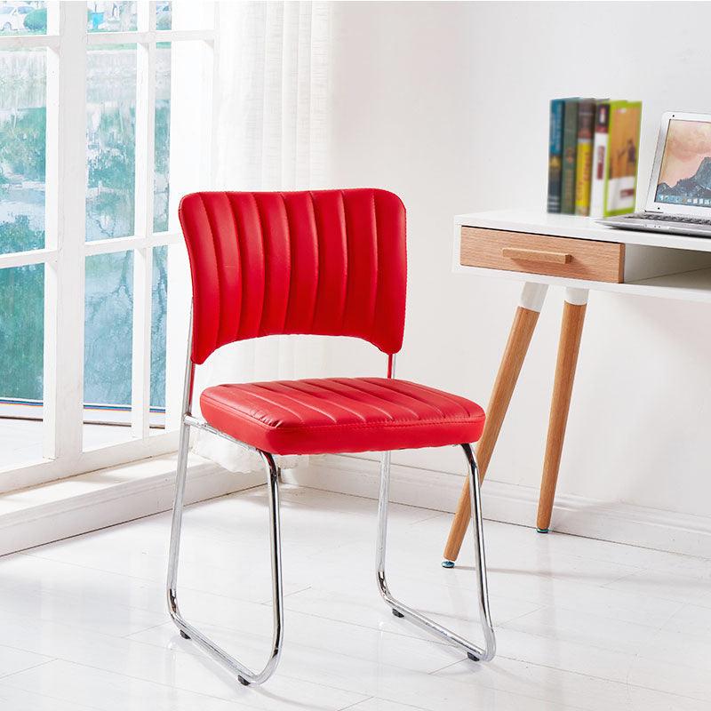 Modern Style Task Chair Mid-Back Ergonomic Armless Office Chair Clearhalo 'furn' 'furn_office_chair' 'Furniture' 'furniture_office_chair' 'Office Chairs' 'Office Furniture' 'office_chair' 4993156