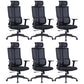 High Back Mesh Desk Chair Modern Slide Office Chair with Wheels Black 6 Piece Set With Headrest Clearhalo 'furn' 'furn_office_chair' 'Furniture' 'furniture_office_chair' 'Office Chairs' 'Office Furniture' 'office_chair' 4993177