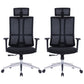 High Back Mesh Desk Chair Modern Slide Office Chair with Wheels Black-Silver 2 Piece Set With Headrest Clearhalo 'furn' 'furn_office_chair' 'Furniture' 'furniture_office_chair' 'Office Chairs' 'Office Furniture' 'office_chair' 4993181