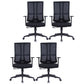 High Back Mesh Desk Chair Modern Slide Office Chair with Wheels Black 4 Piece Set Without Headrest Clearhalo 'furn' 'furn_office_chair' 'Furniture' 'furniture_office_chair' 'Office Chairs' 'Office Furniture' 'office_chair' 4993186