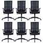 High Back Mesh Desk Chair Modern Slide Office Chair with Wheels Black 6 Piece Set Without Headrest Clearhalo 'furn' 'furn_office_chair' 'Furniture' 'furniture_office_chair' 'Office Chairs' 'Office Furniture' 'office_chair' 4993187