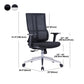 High Back Mesh Desk Chair Modern Slide Office Chair with Wheels Clearhalo 'furn' 'furn_office_chair' 'Furniture' 'furniture_office_chair' 'Office Chairs' 'Office Furniture' 'office_chair' 4993191