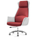 Modern Leather Executive Chair Ergonomic Adjustable Swivel Office Chair Peach With Headrest Clearhalo 'furn' 'furn_office_chair' 'Furniture' 'furniture_office_chair' 'Office Chairs' 'Office Furniture' 'office_chair' 4993229