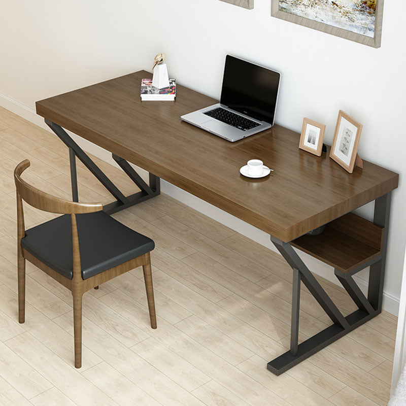 Industrial Style Office Desk Rectangular Wooden Home Writing Desk 70.9"L x 31.5"W x 29.5"H Clearhalo 'furn' 'furn_office_desk' 'Furniture' 'furniture_office_desk' 'Office Desks' 'Office Furniture' 'office_desk' 4993242