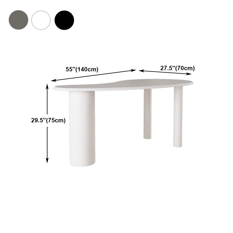Solid Wood Writing Desk Industrial Style Pedestal Base Office Desk Clearhalo 'furn' 'furn_office_desk' 'Furniture' 'furniture_office_desk' 'Office Desks' 'Office Furniture' 'office_desk' 4993281