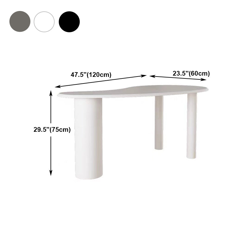 Solid Wood Writing Desk Industrial Style Pedestal Base Office Desk Clearhalo 'furn' 'furn_office_desk' 'Furniture' 'furniture_office_desk' 'Office Desks' 'Office Furniture' 'office_desk' 4993283