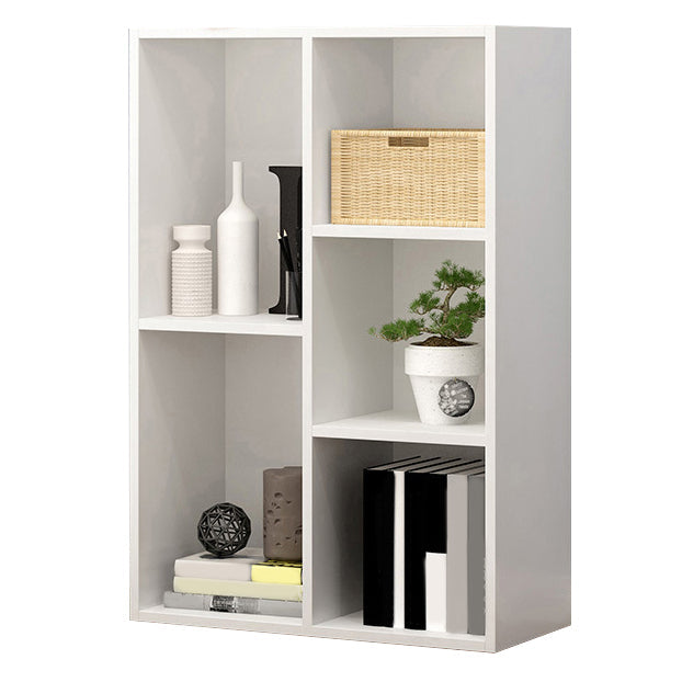 Wood Standard Bookshelf Contemporary Style Bookcase for Living Room 19.7"L x 9.4"W x 31.5"H White Clearhalo 'Bookcases' 'furn' 'furn_bookcases' 'Furniture' 'furniture_bookcases' 'Office Furniture' 4993288