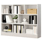 Wood Standard Bookshelf Contemporary Style Bookcase for Living Room 39.4"L x 9.4"W x 40.9"H White Clearhalo 'Bookcases' 'furn' 'furn_bookcases' 'Furniture' 'furniture_bookcases' 'Office Furniture' 4993291