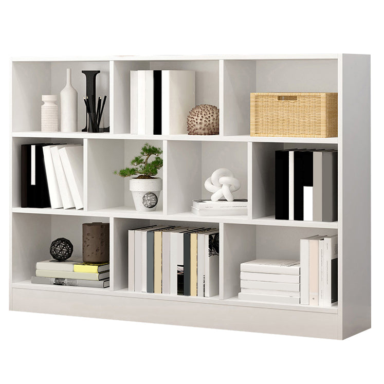 Wood Standard Bookshelf Contemporary Style Bookcase for Living Room 47.2"L x 9.4"W x 40.9"H White Clearhalo 'Bookcases' 'furn' 'furn_bookcases' 'Furniture' 'furniture_bookcases' 'Office Furniture' 4993293