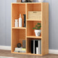 Wood Standard Bookshelf Contemporary Style Bookcase for Living Room 19.7"L x 9.4"W x 31.5"H Natural Clearhalo 'Bookcases' 'furn' 'furn_bookcases' 'Furniture' 'furniture_bookcases' 'Office Furniture' 4993307