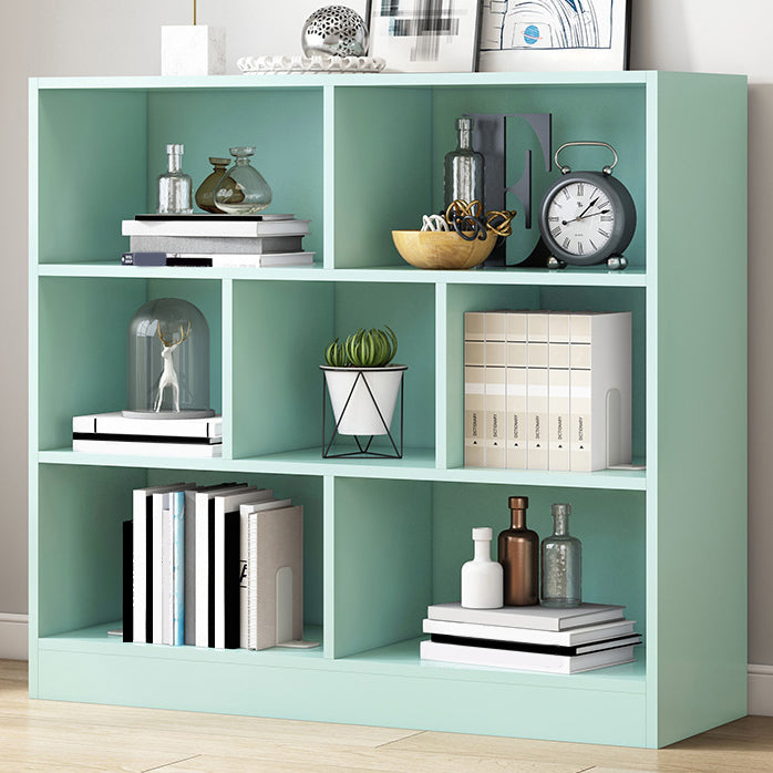 Wood Standard Bookshelf Contemporary Style Bookcase for Living Room 31.5"L x 9.4"W x 40.9"H Green Clearhalo 'Bookcases' 'furn' 'furn_bookcases' 'Furniture' 'furniture_bookcases' 'Office Furniture' 4993313