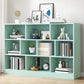 Wood Standard Bookshelf Contemporary Style Bookcase for Living Room 47.2"L x 9.4"W x 40.9"H Green Clearhalo 'Bookcases' 'furn' 'furn_bookcases' 'Furniture' 'furniture_bookcases' 'Office Furniture' 4993315