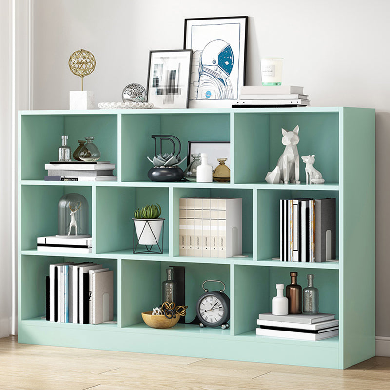 Wood Standard Bookshelf Contemporary Style Bookcase for Living Room 47.2"L x 9.4"W x 40.9"H Green Clearhalo 'Bookcases' 'furn' 'furn_bookcases' 'Furniture' 'furniture_bookcases' 'Office Furniture' 4993315