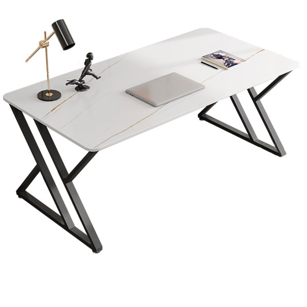 Sintered Stone Working Table Modern Rectangle Office Desk for Office White Clearhalo 'furn' 'furn_office_desk' 'Furniture' 'furniture_office_desk' 'Office Desks' 'Office Furniture' 'office_desk' 4993366