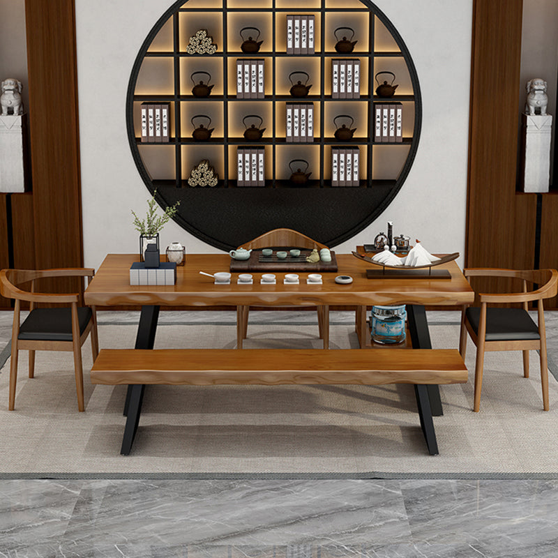 Solid Wood Home Working Table Industrial Rectangle Office Table Clearhalo 'furn' 'furn_office_desk' 'Furniture' 'furniture_office_desk' 'Office Desks' 'Office Furniture' 'office_desk' 4993391