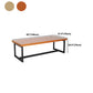 Rectangle Meeting Table Industrial Office Desk with Trestle Base Clearhalo 'furn' 'furn_office_desk' 'Furniture' 'furniture_office_desk' 'Office Desks' 'Office Furniture' 'office_desk' 4993493