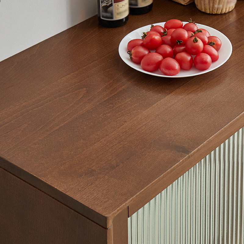 Minimalism Wood Cupboard Glass Doors Kitchen Sideboard for Living Room Clearhalo 'buffet_sideboard' 'Buffets & Sideboards' 'furn' 'furn_buffet_sideboard' 'Furniture' 'furniture_buffet_sideboard' 'Kitchen & Dining Furniture' 4993593