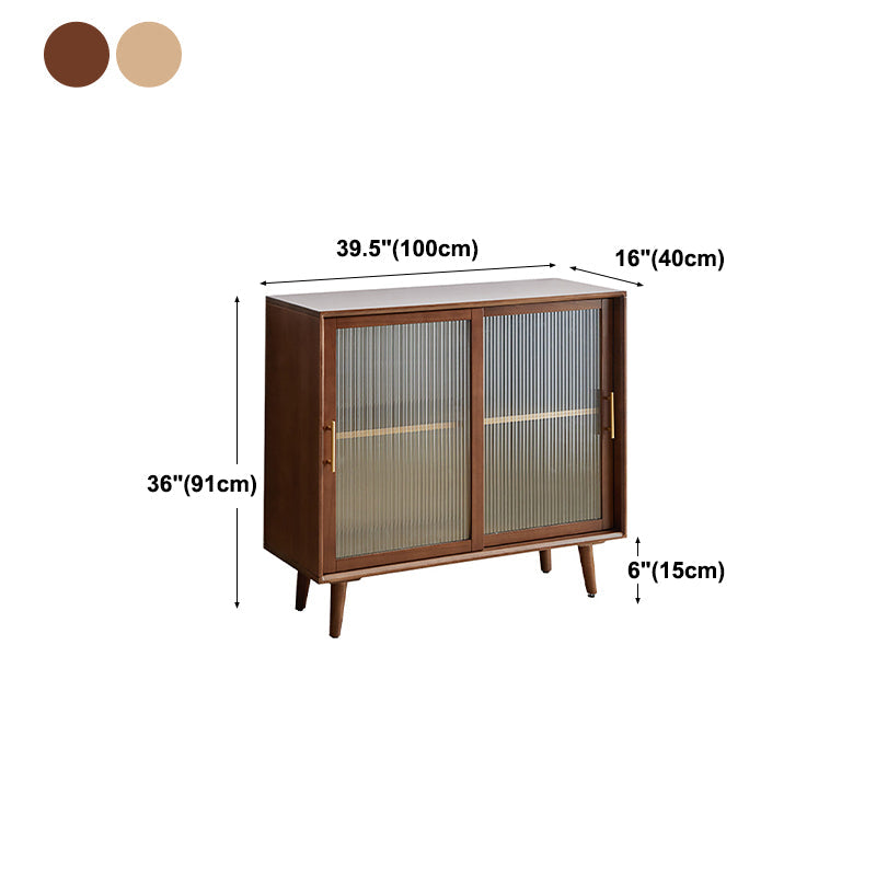 Minimalism Wood Cupboard Glass Doors Kitchen Sideboard for Living Room Clearhalo 'buffet_sideboard' 'Buffets & Sideboards' 'furn' 'furn_buffet_sideboard' 'Furniture' 'furniture_buffet_sideboard' 'Kitchen & Dining Furniture' 4993598