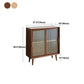 Minimalism Wood Cupboard Glass Doors Kitchen Sideboard for Living Room Clearhalo 'buffet_sideboard' 'Buffets & Sideboards' 'furn' 'furn_buffet_sideboard' 'Furniture' 'furniture_buffet_sideboard' 'Kitchen & Dining Furniture' 4993599