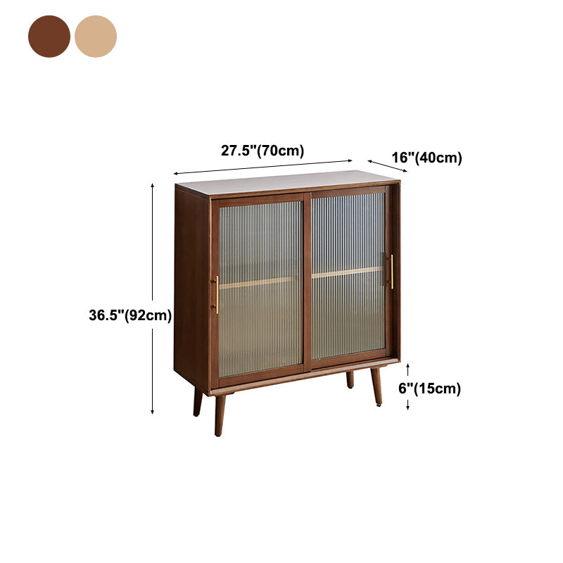Minimalism Wood Cupboard Glass Doors Kitchen Sideboard for Living Room Clearhalo 'buffet_sideboard' 'Buffets & Sideboards' 'furn' 'furn_buffet_sideboard' 'Furniture' 'furniture_buffet_sideboard' 'Kitchen & Dining Furniture' 4993599
