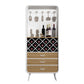 Modern 3-Drawer Wood Sideboard Open Storage Buffet Table with Wine Rack for Living Room 30"L x 15"W x 67"H White Clearhalo 'buffet_sideboard' 'Buffets & Sideboards' 'furn' 'furn_buffet_sideboard' 'Furniture' 'furniture_buffet_sideboard' 'Kitchen & Dining Furniture' 4993605