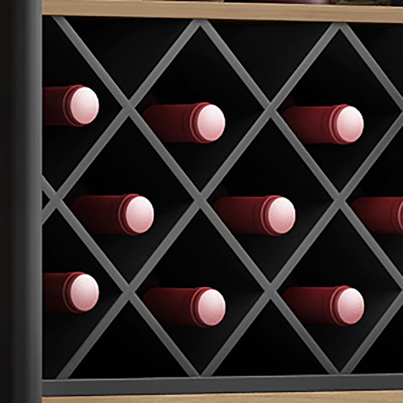 Modern 3-Drawer Wood Sideboard Open Storage Buffet Table with Wine Rack for Living Room Clearhalo 'buffet_sideboard' 'Buffets & Sideboards' 'furn' 'furn_buffet_sideboard' 'Furniture' 'furniture_buffet_sideboard' 'Kitchen & Dining Furniture' 4993616