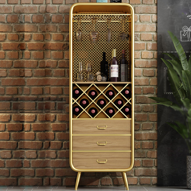 Modern 3-Drawer Wood Sideboard Open Storage Buffet Table with Wine Rack for Living Room Clearhalo 'buffet_sideboard' 'Buffets & Sideboards' 'furn' 'furn_buffet_sideboard' 'Furniture' 'furniture_buffet_sideboard' 'Kitchen & Dining Furniture' 4993621