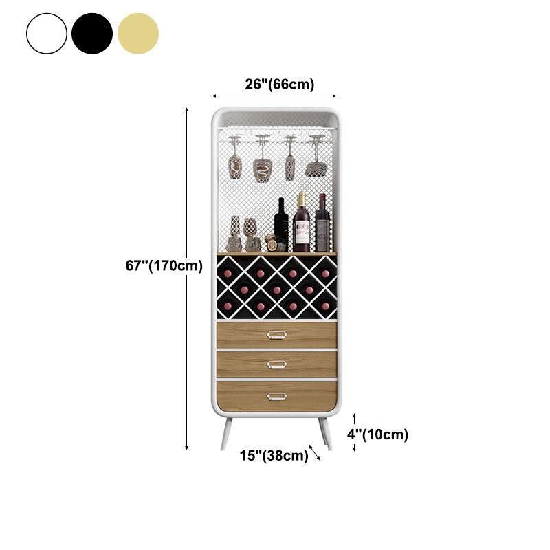 Modern 3-Drawer Wood Sideboard Open Storage Buffet Table with Wine Rack for Living Room Clearhalo 'buffet_sideboard' 'Buffets & Sideboards' 'furn' 'furn_buffet_sideboard' 'Furniture' 'furniture_buffet_sideboard' 'Kitchen & Dining Furniture' 4993623