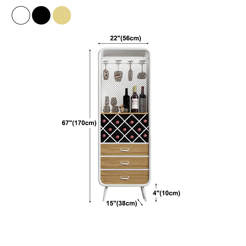 Modern 3-Drawer Wood Sideboard Open Storage Buffet Table with Wine Rack for Living Room Clearhalo 'buffet_sideboard' 'Buffets & Sideboards' 'furn' 'furn_buffet_sideboard' 'Furniture' 'furniture_buffet_sideboard' 'Kitchen & Dining Furniture' 4993624